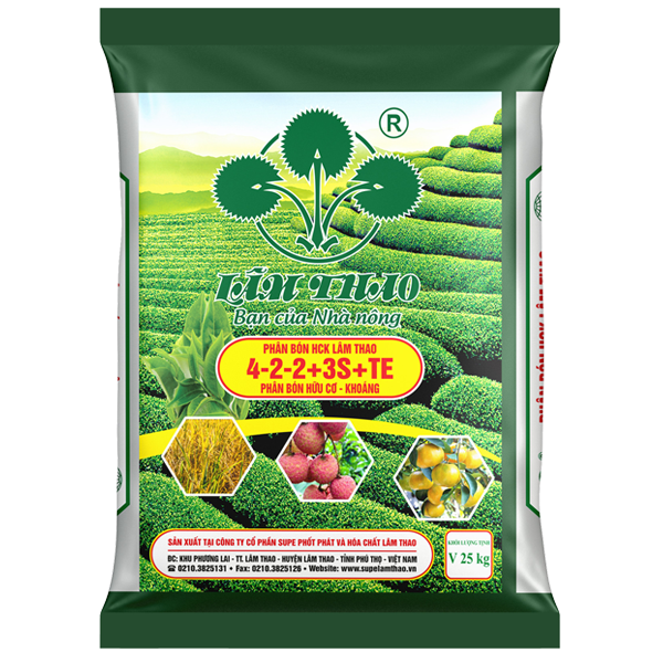 Phân bón HCK Lâm Thao 4-2-2+3S+TE