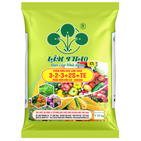 Phân bón HCK Lâm Thao 3-2-3+2S+TE