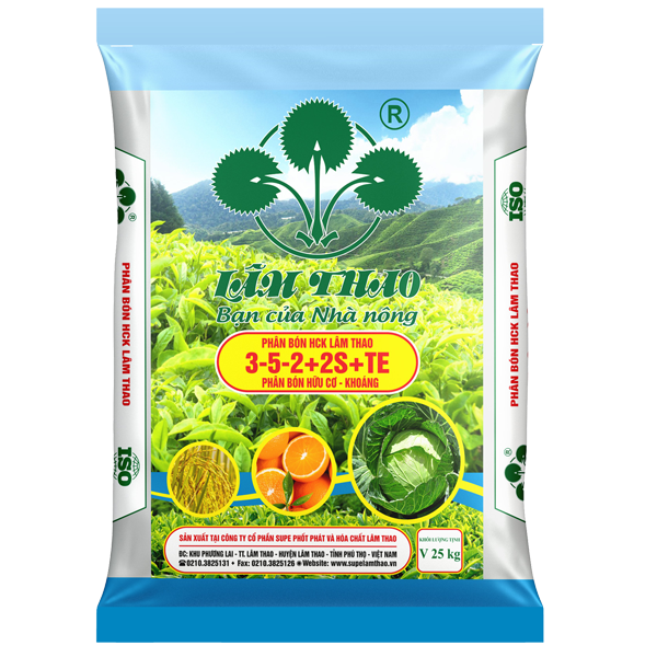 Phân bón HCK Lâm Thao 3-5-2+2S+TE