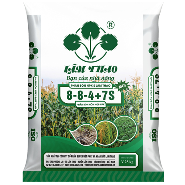 Phân bón NPK-S Lâm Thao 8-8-4+7S
