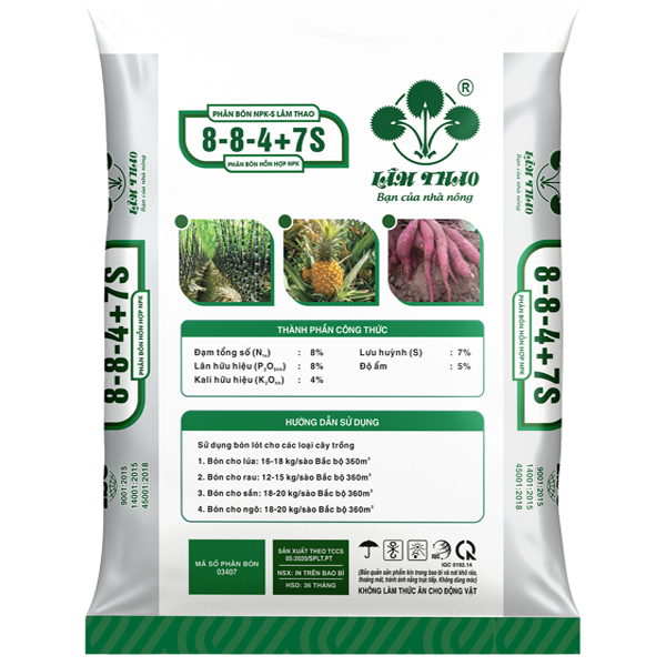 Phân bón NPK-S Lâm Thao 8-8-4+7S - Ảnh 2