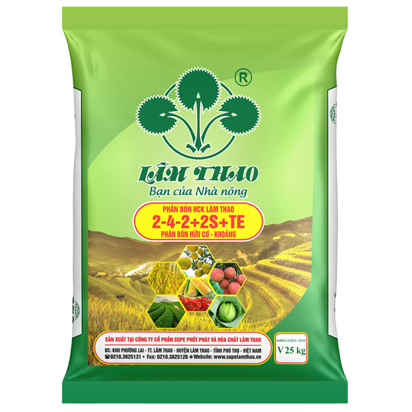 Phân bón HCK Lâm Thao 2-4-2+2S+TE
